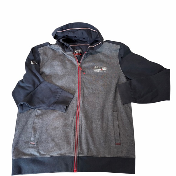 heavy tools Other - Heavy Tools Men’s Gray and Navy Full-Zip Jacket – Size XXL